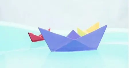 چگونه یک قایق کاغذی بسازیم؟ قایق اوریگامی
