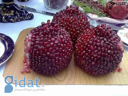 تزیین انار شب چله,نحوه تزیین انار شب چله