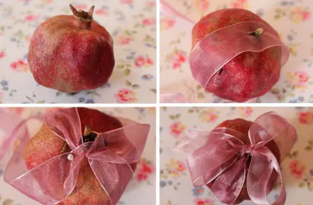 میوه آرایی شب یلدا,نحوه تزیین انار شب چله