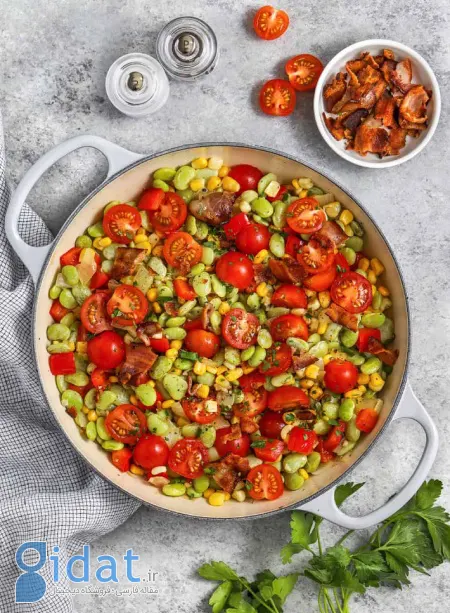 طرز تهیه سالاد ساکاتاش: سالاد یا پیش غذای تازه و خوش رنگ