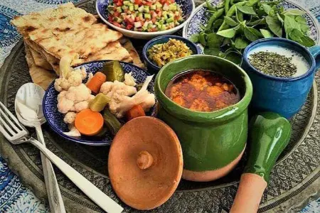 غذای لذیذ از آشپزی تبریز