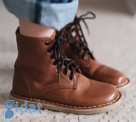 مدل نیم بوت چرم پسرانه