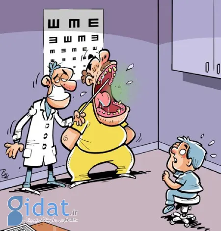 مجموعه کاریکاتور دندان پزشکی