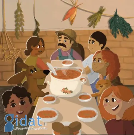 داستان مصور شلغم غول‌پیکر