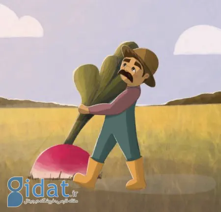 داستان مصور شلغم غول‌پیکر