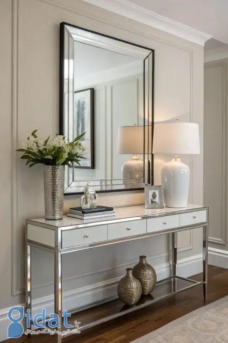 نمونه هایی از تزیین میز کنسول