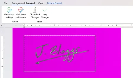 اضافه کردن امضا به ورد, اضافه کردن امضا در Microsoft Word