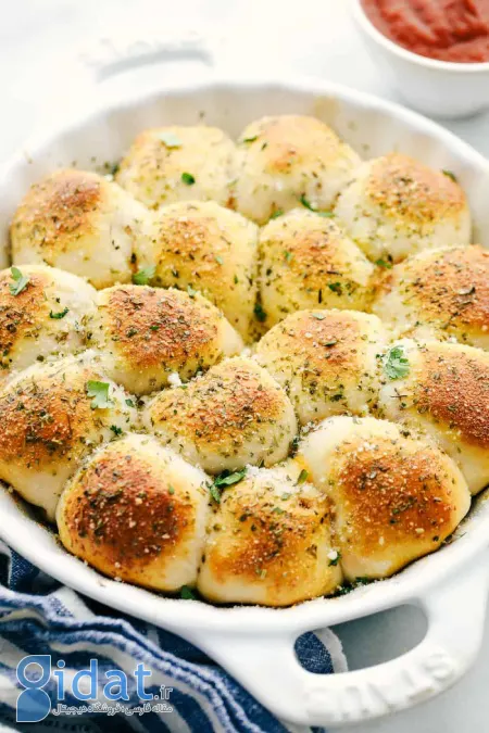 طرز تهیه پیتزاهای کوچک شکم پر