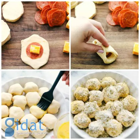 طرز درست کردن پیتزاهای شکم پر