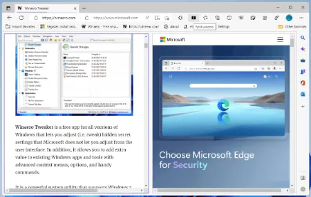 نحوه فعال کردن و استفاده از Split Screen در مایکروسافت اج