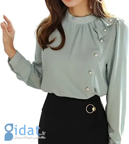خرید شومیز زنانه یقه ۳ سانت