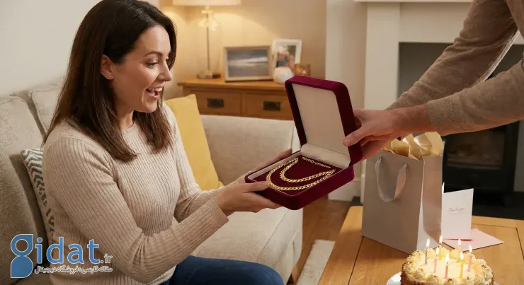 طلا هدیه گرفتن در تولد