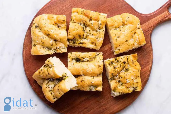 طرز تهیه نان فوکاچیا