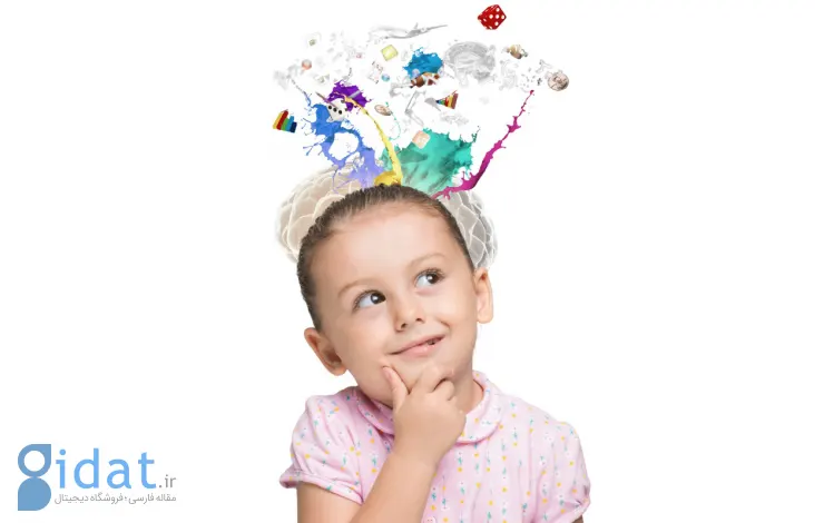 فکر کردن دختر بچه