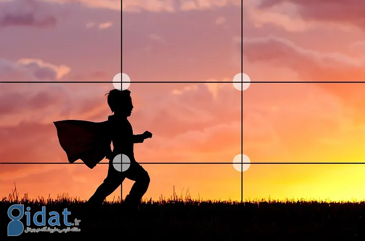 خطوط قانون یک سوم از نکاته پایه ای آموزش عکاسی