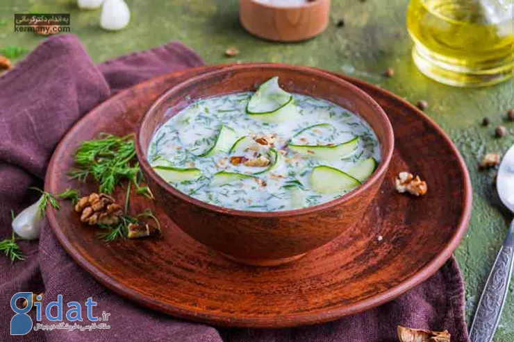 طرز تهیه آب دوغ خیار خوشمزه و سنتی ویژه تابستان