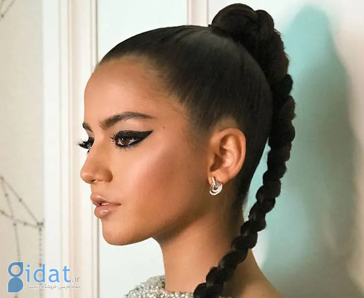 مدل موی تابستانه ـ دم اسبی بافته