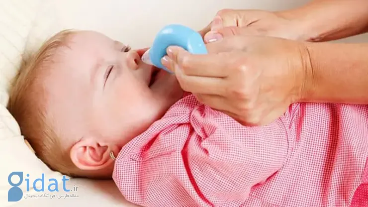 تمیز کردن بینی نوزاد