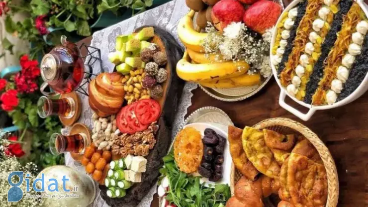 سرو غذاهای خاص و خوشرنگ
