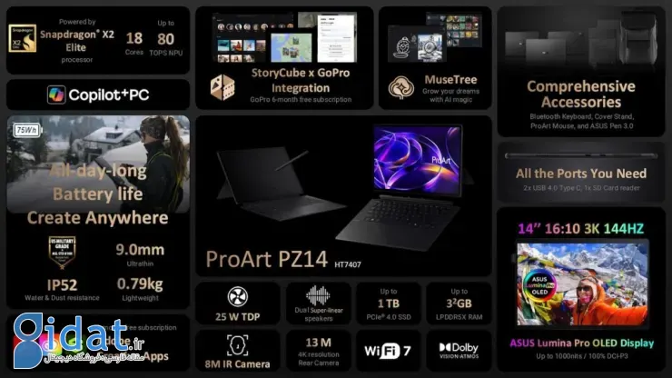 لپ‌تاپ‌ها و تبلت‌های جدید ایسوس با پردازنده اسنپدراگون