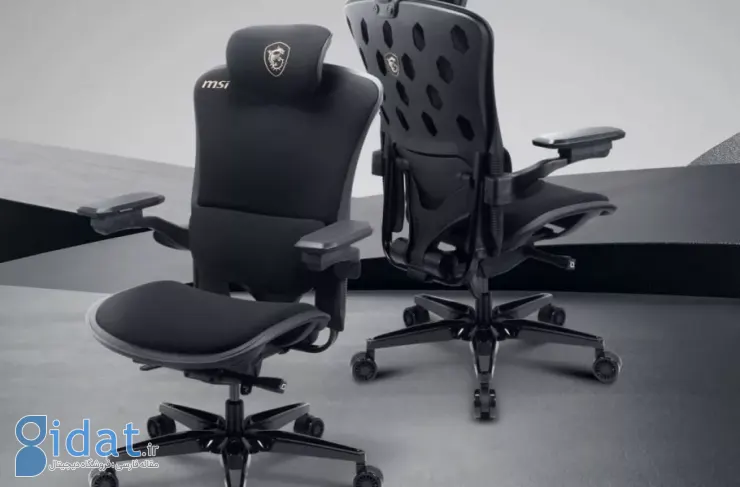 MSI صندلی گیمینگ با تکیه‌گاه دینامیک و دسته‌های 4D قابل تنظیم معرفی کرد