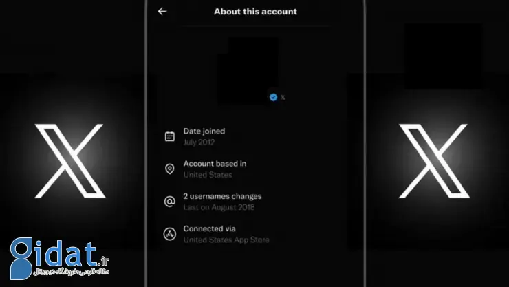 ایکس About this account