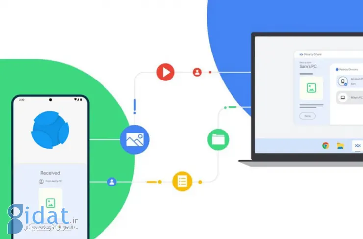 چگونه با استفاده از Nearby Share فایل ها را بین اندروید و ویندوز انتقال دهیم؟