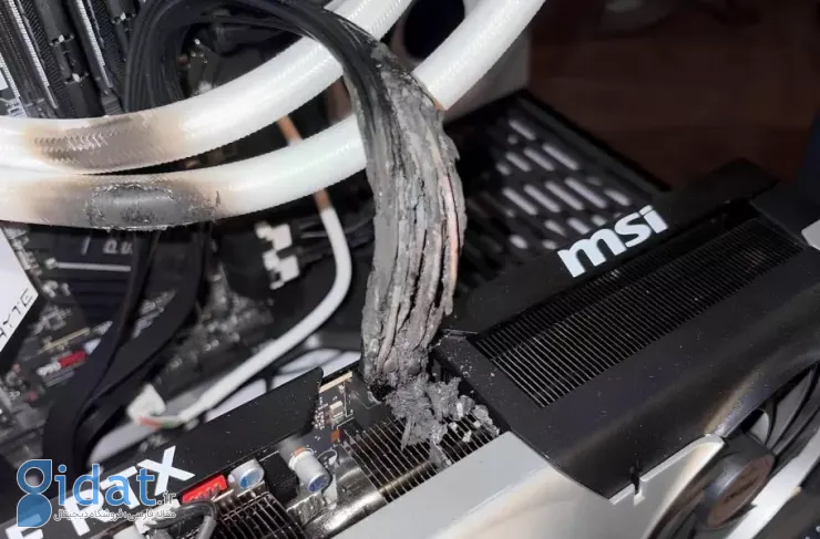 مشکلات RTX 5090؛ کاربر Reddit از سوختن کابل کارت گرافیک گران‌قیمت انویدیا خبر می‌دهد