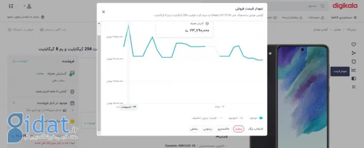 قیمت گلکسی S21 FE