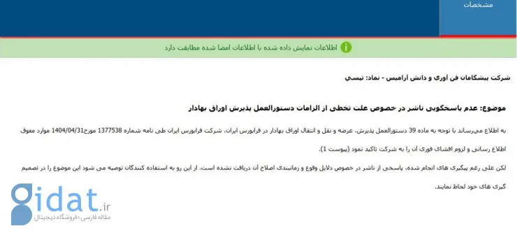 ۸۰ روز بلاتکلیفی سهامداران؛ تعلیق نماد تپسی بدون توضیح ادامه دارد