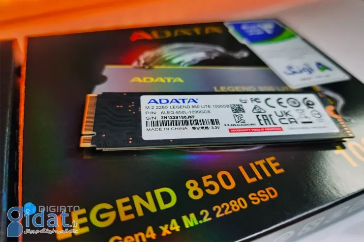 بررسی حافظه SSD ای‌دیتا Legend 850 Lite