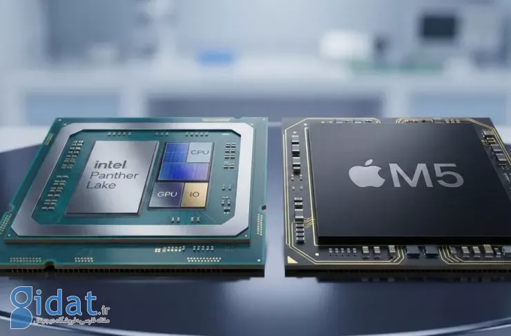 پیشرفت بزرگ اینتل؛ تراشه Panther Lake در آزمایش‌های باتری مشابه M5 اپل به نظر می‌رسد