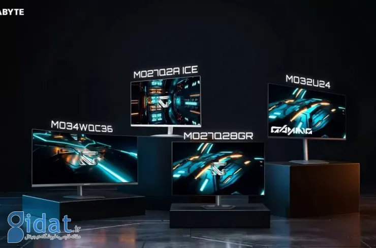 گیگابایت از چهار مانیتور OLED جدید با فناوری HyperNits برای افزایش روشنایی رونمایی کرد