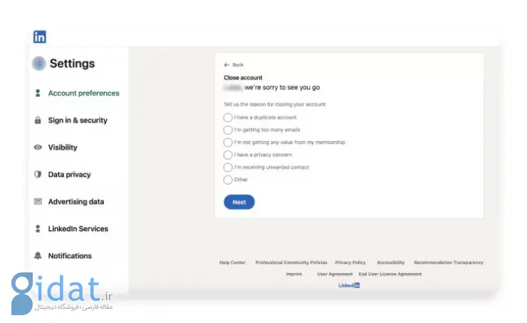 چگونه حساب لینکدین خود را برای همیشه حذف کنیم؟