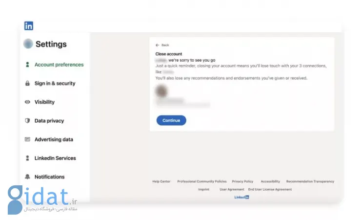 چگونه حساب لینکدین خود را برای همیشه حذف کنیم؟