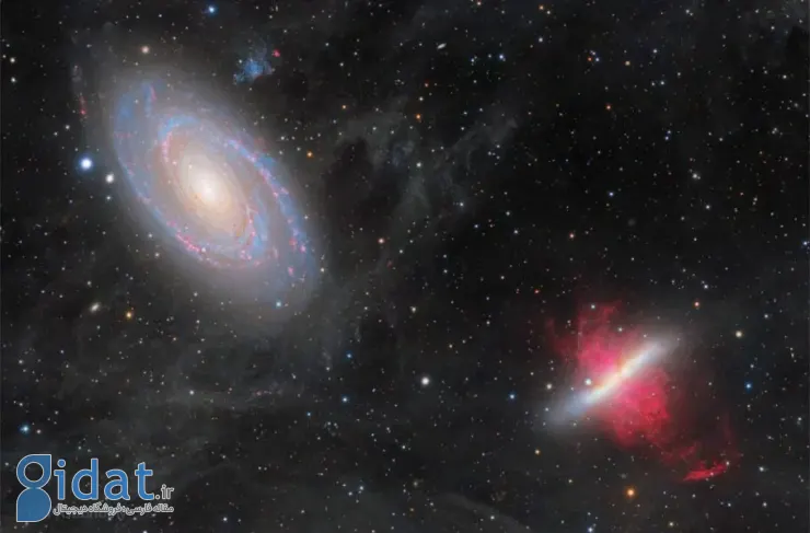 تصویر روز ناسا: جنگ کهکشان. M81 در مقابل M82