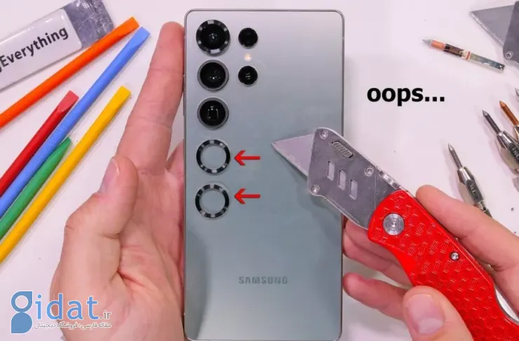 تست مقاومت اولترا Galaxy S25؛ دوربین بیرون می آید [تماشا کنید]