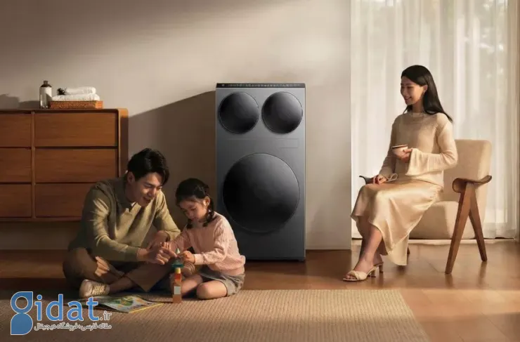 شیائومی از یک ماشین لباسشویی پیشرفته ۱۴ کیلوگرمی مجهز به سیستم عامل HyperOS رونمایی کرد
