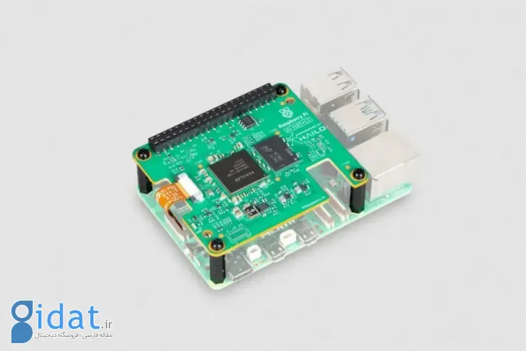 برد رزبری پای AI Hat+ 2