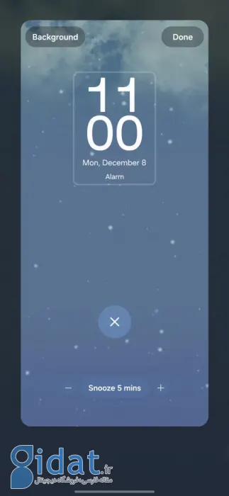 Weather backgrounds for alarms One UI 8.5