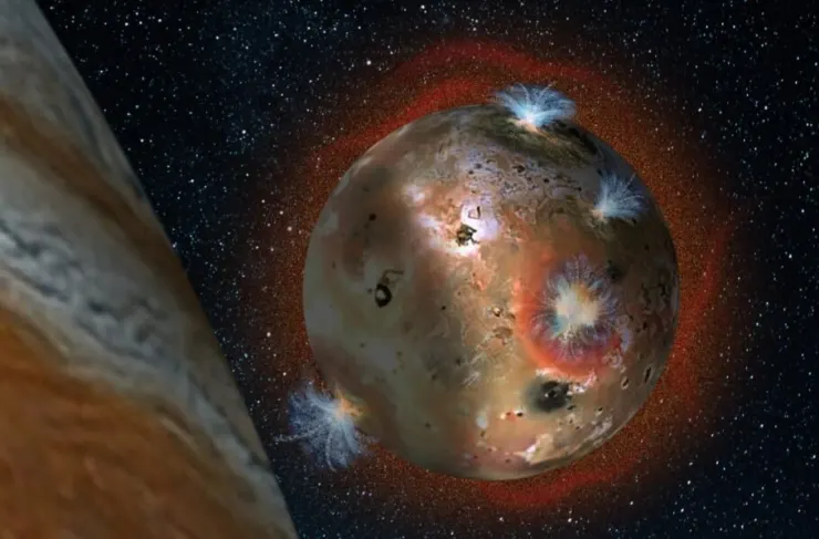 امروز در فضا: مشاهده آتشفشان ها در قمر مشتری Io