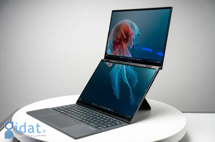 ایسوس از لپ تاپ Zenbook Duo با دو صفحه نمایش 14 اینچی رونمایی کرد