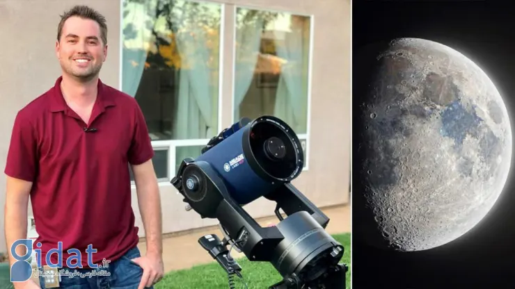 این عکس خیره‌کننده از ماه با ترکیب 280 هزار تصویر ساخته شده است