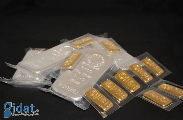 قیمت طلا و نقره در بازارهای جهانی همچنان در حال کاهش است