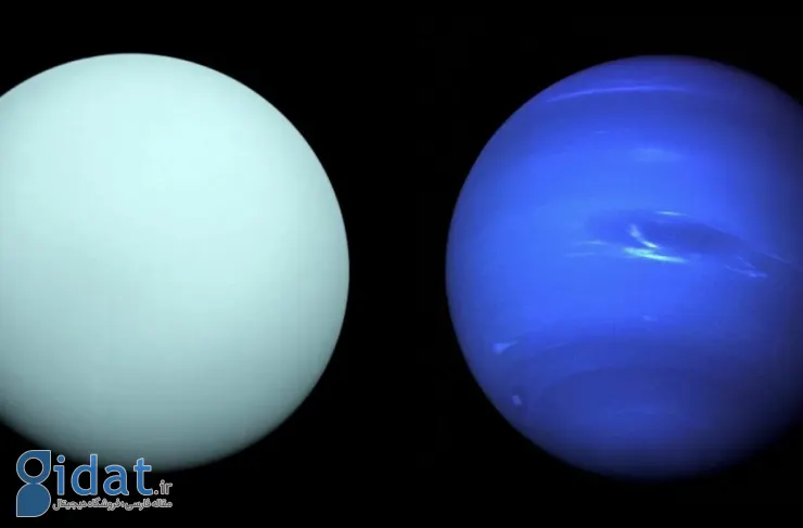 انتشار تصاویر جدیدی که رنگ واقعی نپتون و اورانوس را نشان می‌دهند