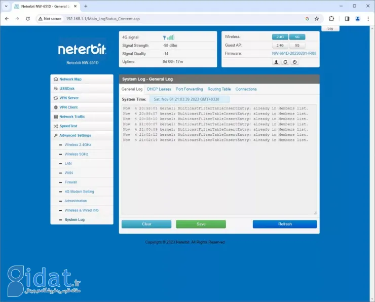 بررسی مودم 4.5G TD-LTE نتربیت مدل NW-651D