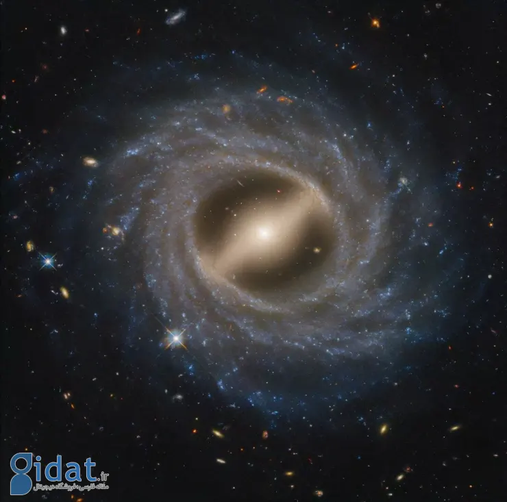 کهکشان مارپیچی میله‌ای NGC 5335 از نگاه هابل