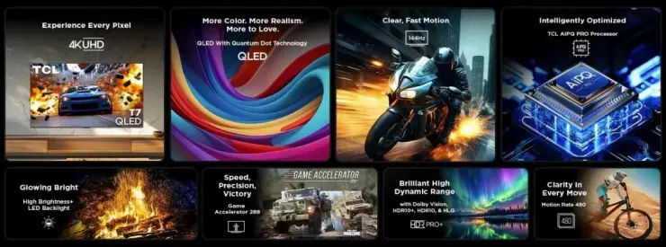 مشخصات تلویزیون‌های T7 QLED