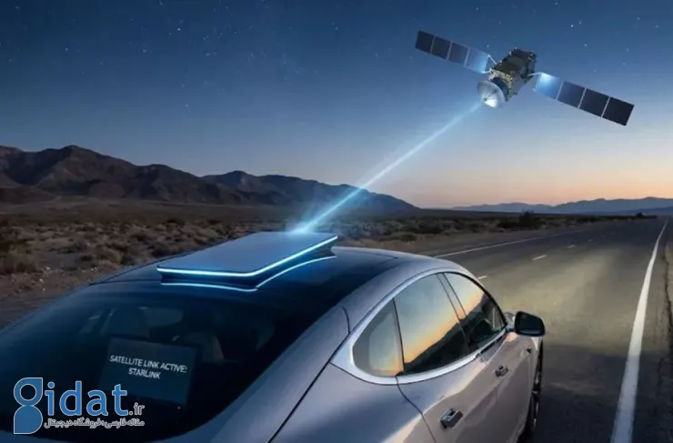 تسلا در حال طراحی مجدد سقف خودروهای خود برای ارائه اینترنت ماهواره‌ای درون خودرو است