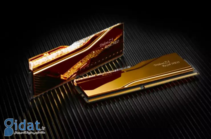 اولین رم 128 گیگابایتی DDR5 با سرعت 8000 مگابایت و ظاهری خاص وارد بازار شد
